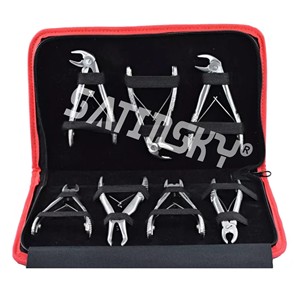 Fórceps de extracción dental específicos para recuperar fragmentos de raíz fabricados con fuente de alimentación manual AISI 420 - Product Image 5