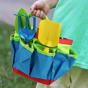 One99-<span class=keywords><strong>Ensemble</strong></span> d'outils de jardinage en plastique pour enfants, 7 pièces, avec pelle, fourche, râteau, gants, parfait, mini kit de jardinage, cadeau pour enfants, bricolage amusant - Product Image 5