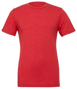 T-shirt à col rond rouge Next Level pour homme Tri Blend T-shirt en jersey fin doux et extensible Next Level-T-shirt à col rond Tri-blend Athletic - Product Image 1