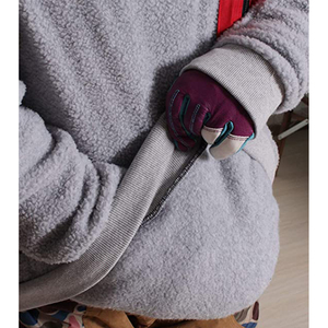 Sudadera con Capucha para Hombre, Gris, de Forro Polar, Estilo Casual, Color Sólido, con Bolsillo, Corte Regular, para Otoño - Product Image 3