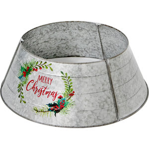 Collier d'arbre en fer de haute qualité pour la décoration de Noël Collier d'arbre en fer de haute qualité avec joyeux Noël imprimé - Product Image 1