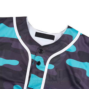 Maillot de baseball confortable en matériau durable, imprimé camouflage 2026, fabriqué au Pakistan - Product Image 3
