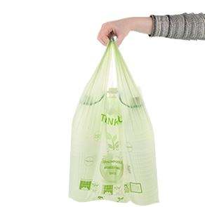 Precio de fábrica Camiseta oxo-biodegradable Bolsas de plástico Logotipo personalizado impreso para envasar productos alimenticios - Product Image 4