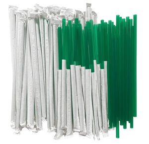 Pajitas envueltas en papel Mejor venta Pajitas populares Bebida Colorido Recto PP Beber Plástico de Vietnam - Product Image 5