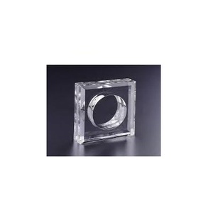 Anneaux de serviette pour la décoration de table de fête, prix de gros, aspect moderne, porte-anneau de serviette en acrylique fait à la main, qualité supérieure - Product Image 3