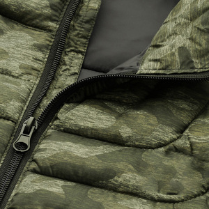 Premium de haute qualité logo personnalisé impression vêtements d'hiver hommes veste sans manches OEM Services Zipper Puffer Vest - Product Image 5