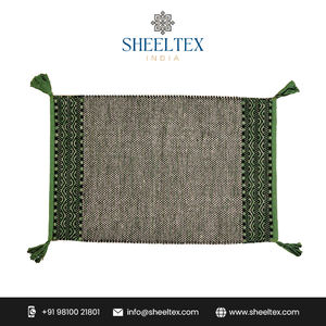 พรมผ้าฝ้ายทอมือมาใหม่4ด้านและชุดพรมและพู่ทำด้วยมือสำหรับห้องนั่งเล่นห้องนอน - Product Image 2