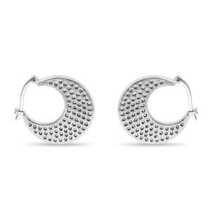Pendientes de Aro Grandes de Plata 925 Zarkan, Pendientes Colgantes Religiosos de Moda con Patrón Floral Geométrico, Material Principal Platino y Oro - Product Image 2