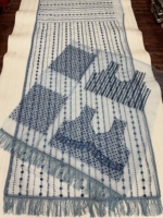 Saree de travail de broderie de filet et de paillettes de qualité lourde avec de beaux bandanas ethniques de bordure de tuyauterie de Zalar pour des adultes