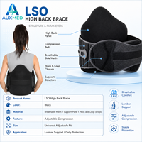 Ceinture de soutien lombaire ergonomique pliable et légère à profil bas avec système à poulies, anti-humidité, pour employés de bureau (unisexe)