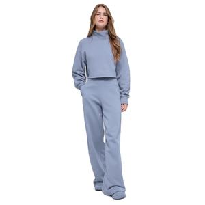 <b>Womens</b> High Waist <b>Fleece</b> Sweatpants Soft Warm Loose Fit Joggers Casual Winter Lounge Pants OEM Custom Logo Sportswear <b>Trousers</b> - Product Image 1