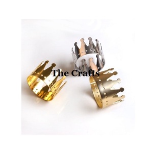 Leaf Design Gold Color <b>Tissue</b> Ring Customized Size And Shape Napkin Rings Holder For Home Hotel <b>Wedding</b> Restaurant Use - Product Image 4