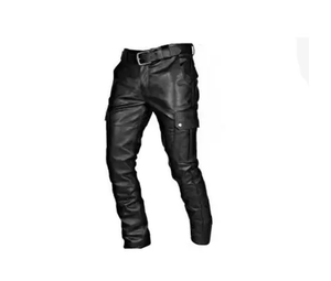 Pantalones de Cuero Genuino, Corte Casual, Cintura Elástica, Unisex, Textura Suave, Resistentes al Viento, Transpirables, Hechos en Pakistán - Product Image 3