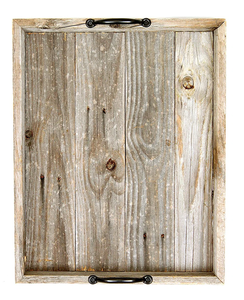 Bandeja para servir de madera de acacia con asas de metal, bandeja de madera Rectangular para cocina, comedor y decoración del hogar, novedad - Product Image 2