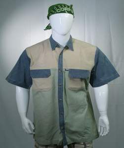 Camisa de manga larga de franela de algodón 100% para hombre superventas, cuello levantado a la moda, estampado OEM personalizado para la temporada de otoño - Product Image 3