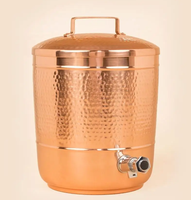 100% Cuivre Distributeur D'eau Pot Miroir poli Rose Or Couleur Drinkware Cuivre Pot D'eau Offre Spéciale