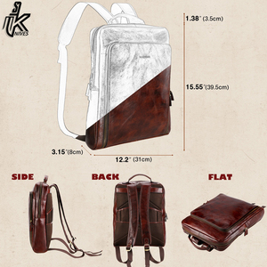 Mochila de cuero de diseñador de lujo para hombre y mujer, nueva, de la mejor calidad, OEM - Product Image 4