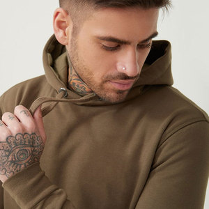 Sweat à capuche unisexe d'hiver de haute qualité 100% coton, coupe décontractée à épaules tombantes, à carreaux, imperméable, respirant, anti-boulochage, épais et régulier - Product Image 5