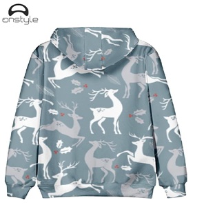 Acid Wash Soft Warm 100% Cotton Unisex Fleece <b>Pullover</b> Hoodie for Winter Holiday Outfit - Product Image 2
