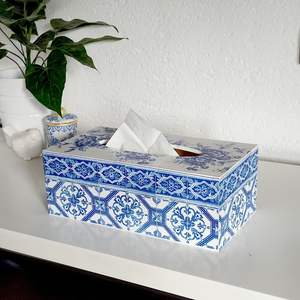 Boîte à mouchoirs en MDF pour un rangement facile, légère, portable et idéale pour les voyages ou les petits appartements - Product Image 4