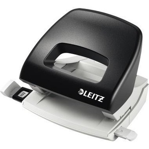 เครื่องเจาะกระดาษ Leitz NeXXt 5038 ขนาด 8 ซม. เจาะได้ 16 รู (80 กรัม/ตร.ม.) สีดำ พร้อมรางนำกระดาษ สำหรับวัสดุหนา 80 กรัม/ตร.ม. - Product Image 1