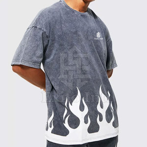 เสื้อยืดผู้ชายแบบฟอกสี แห้งเร็ว ระบายอากาศได้ดี ผ้าฝ้าย ปรับแต่งได้ แฟชั่นกลางแจ้ง ขายส่ง - Product Image 4