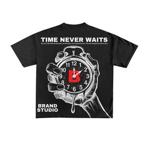 Camiseta de Cuello Redondo con Estampado Gráfico Personalizado para Hombre, de Calidad Premium, Corte Holgado, Fabricante Profesional a Precios de Mayoreo - Product Image 5