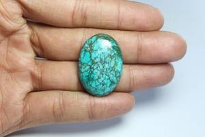 คุณภาพสูง 100% เทอร์ควอยซ์สีฟ้าธรรมชาติ Cabochon หินปรับเทียบแบบหลวมสําหรับเครื่องประดับใช้ในราคาไม่แพงขายจํานวนมาก - Product Image 3