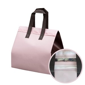 Sacs de livraison alimentaire en tissu non tissé recyclable CENPLAS NW-F avec logo personnalisé imprimé - Product Image 3