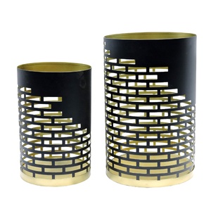 Iron Metal Hurricane Candle Holders Unique <b>Lanterns</b> and Jars for Home and Hotel Light Decorative Use - Product Image 1