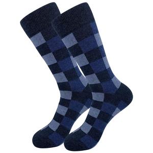 Chaussettes habillées pour hommes rayées, grande taille, coton peigné de haute qualité, chaussettes de style décontracté, respirantes, pour hommes - Product Image 3