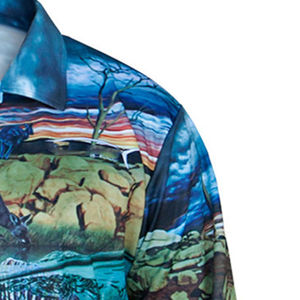 Su propia camisa de pesca de manga larga cómoda de alta calidad para hombres, protección UV impermeable, servicio OEM de secado rápido para exteriores - Product Image 6