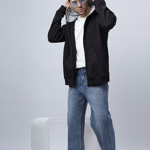 Wholesale Custom Streetwear Hoodies Oversized Cotton Fleece Pullover Sweatshirts for Men and <b>Women</b> - Product Image 4