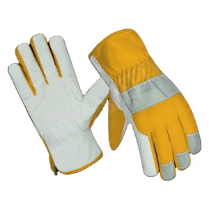 Goat Grain Leather Industrial Safety Driving <b>Gloves</b> Anti-Slip Heat Resistant Cold Resistant Tear-Resistant General Purpose - Product Image 5