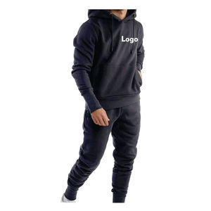 2025 personnalisé votre Logo Slim Fit hiver décontracté solide polaire survêtements de haute qualité 100% Polyester unisexe vêtements de sport de gymnastique personnalisé - Product Image 2