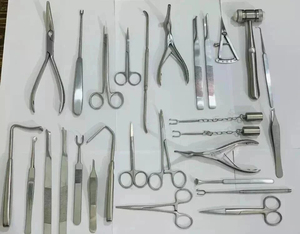 ชุดเครื่องมือผ่าตัดจมูกคุณภาพสูง 25 ชิ้น สำหรับการผ่าตัดเสริมจมูก ทำจากสแตนเลสสตีล ใช้งานด้วยมือ ความแม่นยำสูง - Product Image 1