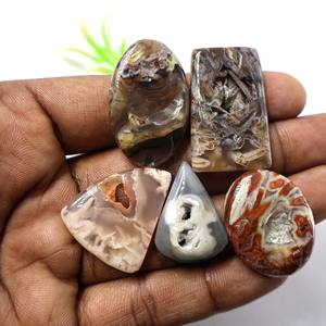 หินโมราอัญมณีทรงลูกแพร์ทรงรีแบบทำมือทรงลูกแพร์แบบแท่งธรรมชาติ100% เกรดสูง - Product Image 1