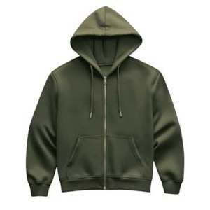 Sudaderas con Capucha para Hombre, Invierno, 100% Algodón, con Cierre y Logotipo Personalizado, Alta Calidad, Ecológicas y Transpirables - Product Image 1