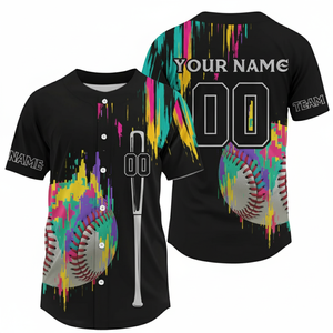 Camisetas de béisbol impresas personalizadas Opciones digitales o de transferencia de calor Entrega rápida Envío global - Product Image 1