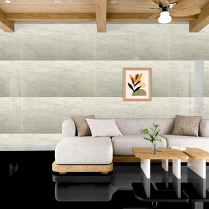 CARREAUX DE SOL EN PORCELAINE ÉMAILLÉE POLI 600X1200MM HAUT BRILLANT INTÉRIEURS DE VIE DE LUXE MISE À NIVEAU 60X120 CM - Product Image 3