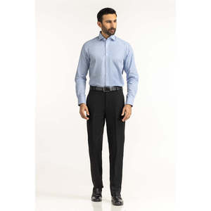 Chemises habillées modernes anti-plis pour hommes FS-STR25-253 en popeline rayée décontractée, tailles XL et 3XL pour le printemps - Product Image 2