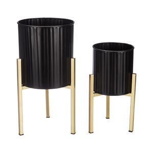 Curved <b>Edge</b> Planter Pot For Stylish Indoor Greenery Modern Home Decor Living Room Balcony Office And Tabletop Display From India - Product Image 5