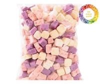 Gemengde vruchten gevriesdroogde yoghurtblokjes aardbei bosbes mango populaire snacks gevriesdroogde yoghurt