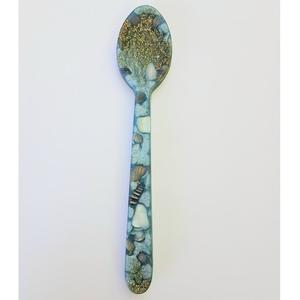 Directo desde la India, la mejor calidad, resina hecha a mano, logotipo personalizado, cuchara para cena, tenedor colorido, cuchara altamente pulida para uso doméstico en hoteles - Product Image 1