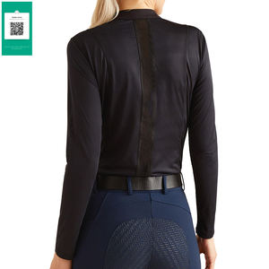 Precio barato Capa base Mangas completas Mujeres Fabricantes de ropa ecuestre Camisa de capa base de equitación de alta elasticidad para mujeres - Product Image 2