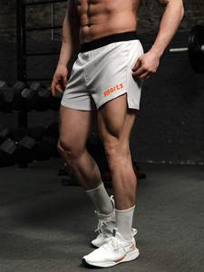 Shorts de sport respirants pour hommes en polyester et élasthanne, pour la course à pied, l'entraînement et la gym, vêtements de sport de haute qualité - Product Image 2