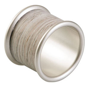 Rond de serviette décoratif en argent galvanisé en fer pour table à manger, mariage et ménage, porte-serviettes rond - Product Image 6