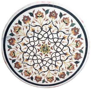 Dessus de table en pierre semi-précieuse avec des intérieurs élégants Meubles de salle à manger traditionnels sophistiqués avec - Product Image 1