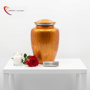 Urna Funeraria de Aluminio Hecha a Mano para Cenizas de Adultos, Ataúd Metálico Conmemorativo, Urnas con Tapa Segura, Fabricante Personalizado - Product Image 2