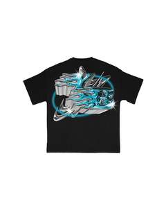 เสื้อยืดบ็อกซี่สำหรับผู้ชายไซส์ใหญ่พิเศษเสื้อยืดผ้าฝ้าย250GSM เรียบชุดสตรีทดีทีจี - Product Image 2